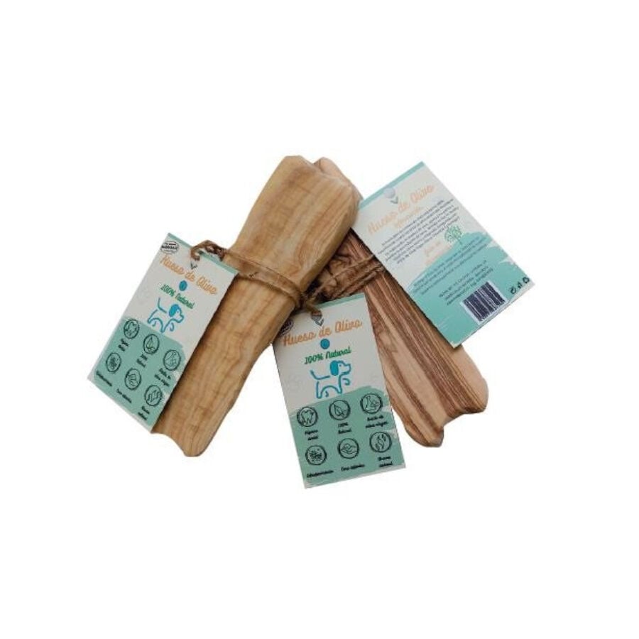 L Hobbitalf Hueso de Madera de Olivo para perros, , large Imagen numero 1