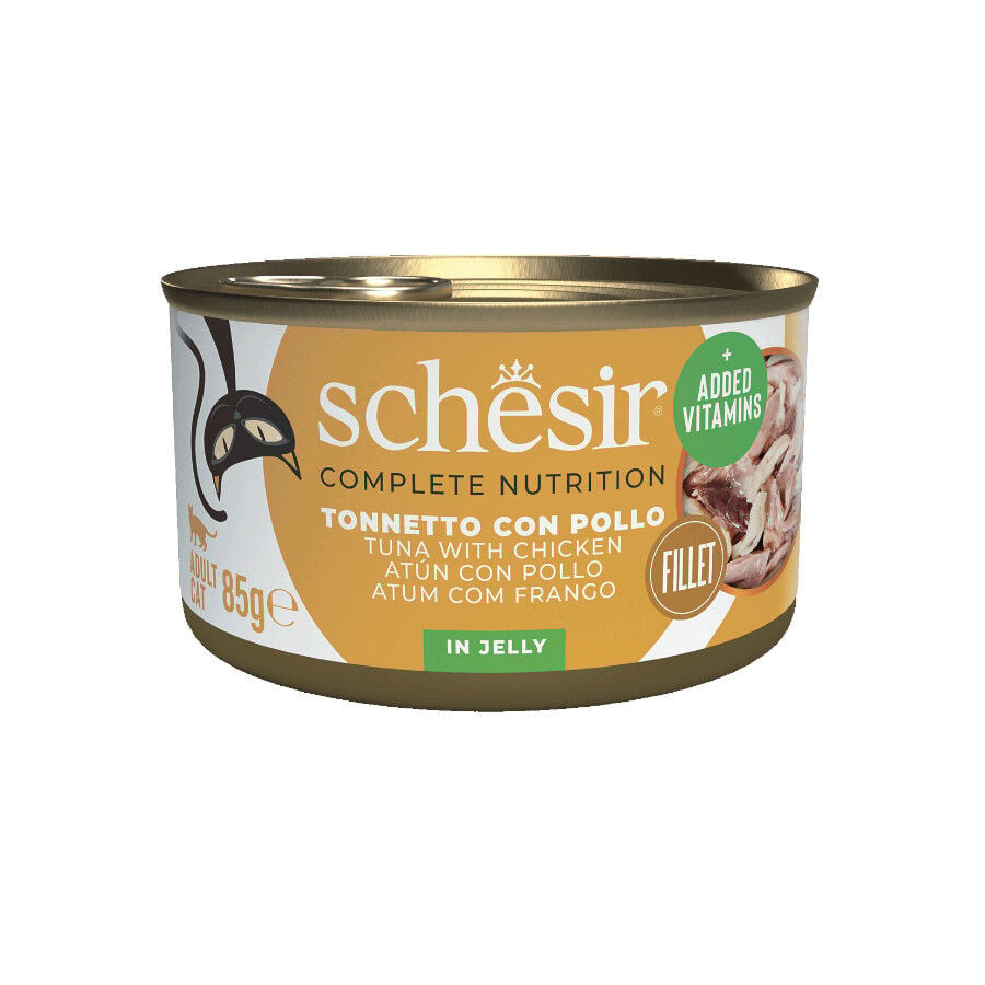 Schesir Adult At&uacute;n con pollo lata para gatos