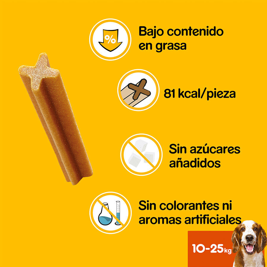 105 barritas Pedigree Dentastix Snacks Dentales para perros medianos, , large indicador imagen numero 4