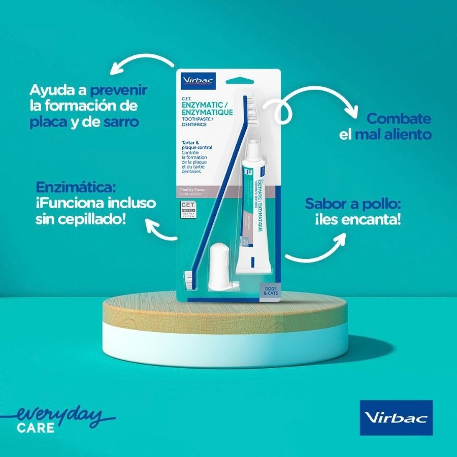 Virbac C.E.T Kit Dent&iacute;frico Enzim&aacute;tico para perros, , large indicador imagen numero 2