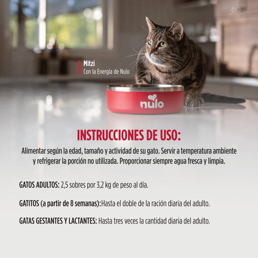79 g Nulo Silky Mousse Pollo con Salmon Sobres para gatos, , large indicador imagen numero 3