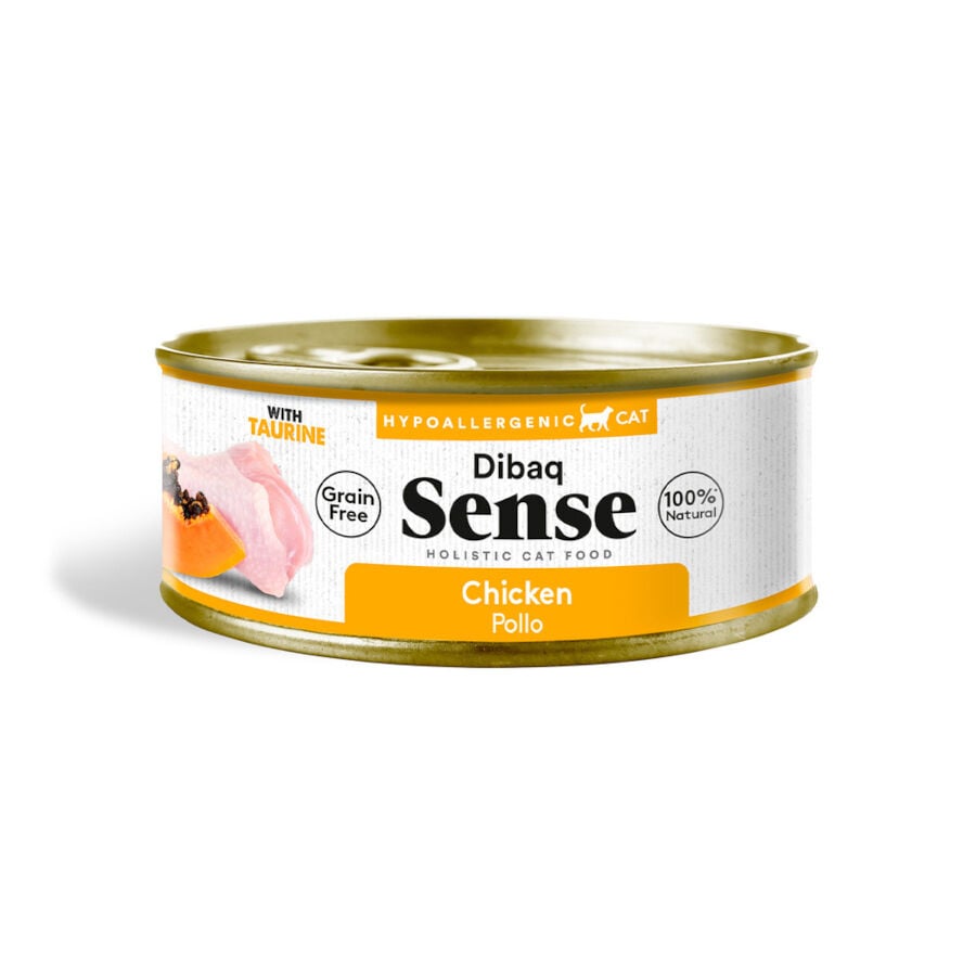 70 g Dibaq Sense Hypoallergenic Grain Free Pollo con Papaya lata para gatos, , large indicador imagen numero 1
