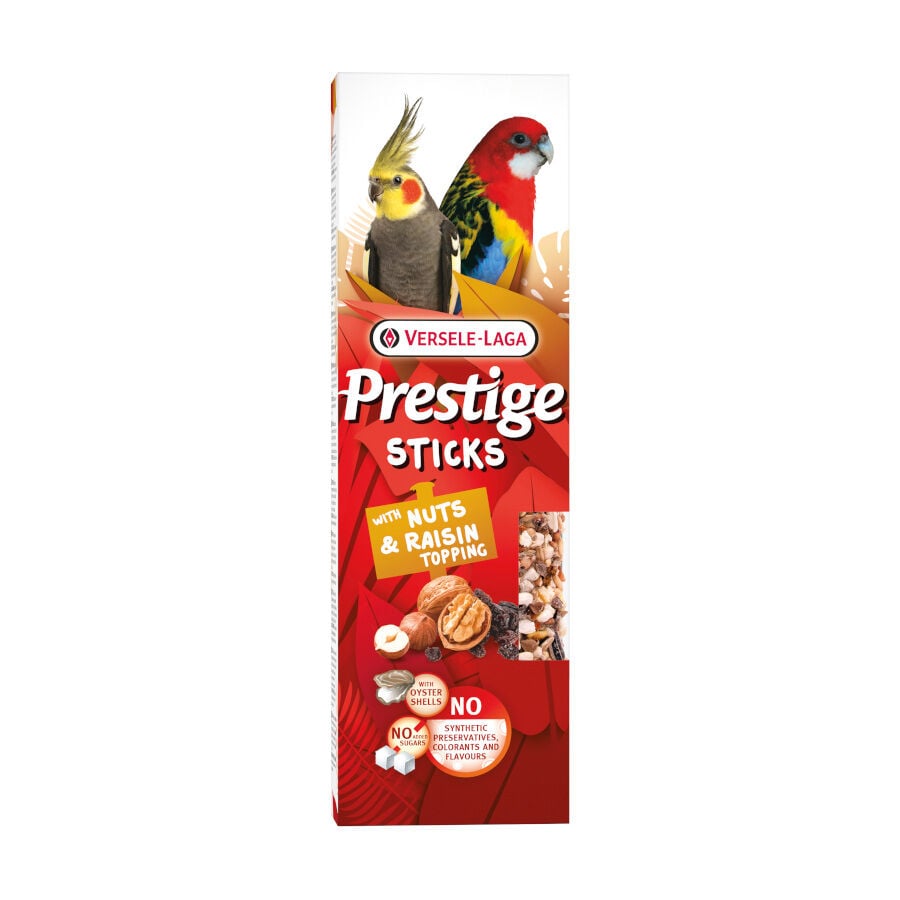 Versele-Laga Barritas Prestige Sticks con Cobertura de Nueces y Pasas para periquitos grandes, , large indicador imagen numero 1