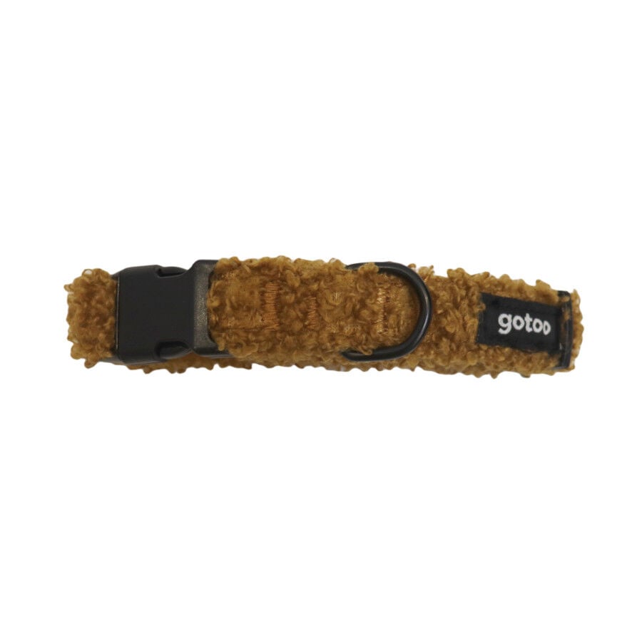 Gotoo Collar teddy marr&oacute;n para perros, , large indicador imagen numero 1