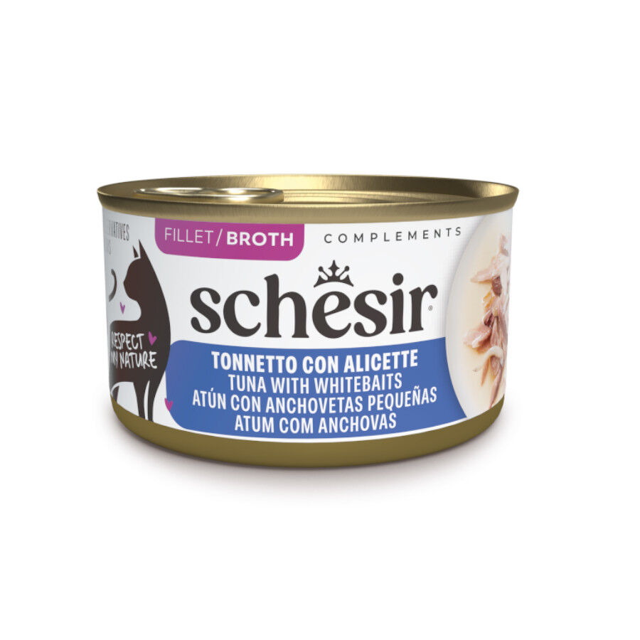 Schesir Lata At&uacute;n con Anchoas Filete para gatos