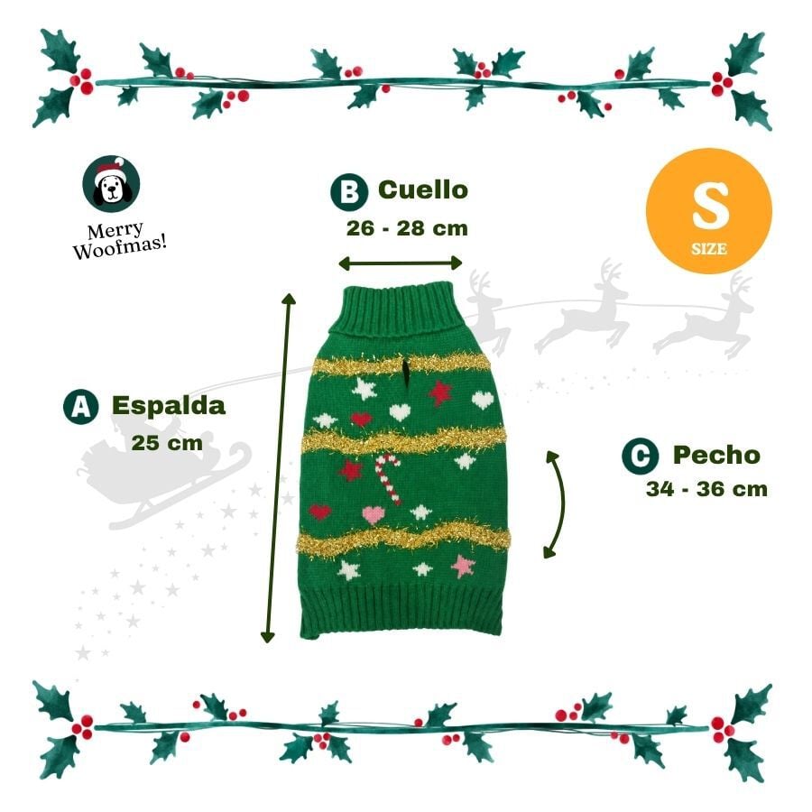Wonder Christmas Jersey &Aacute;rbol Navidad para perros, , large indicador imagen numero 3