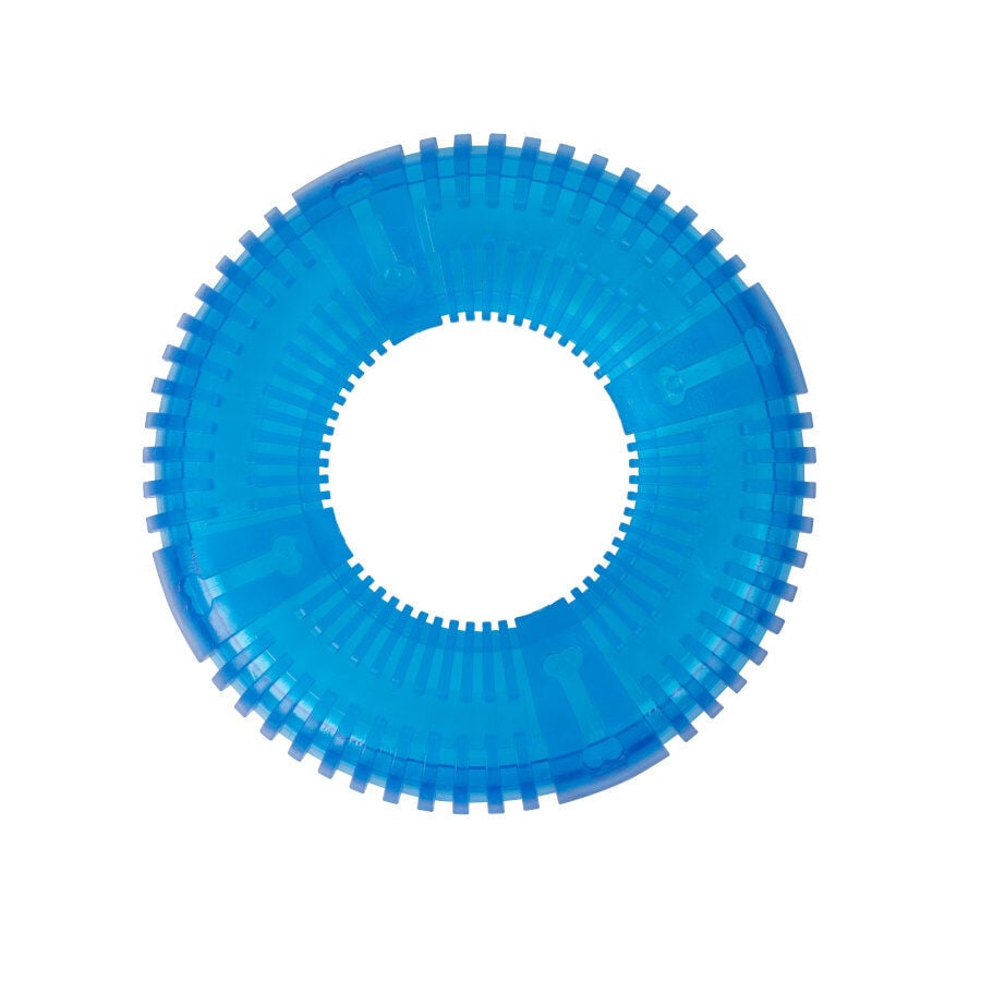 Tootoy! Donut disc Blue Frisbee Resistente Azul para perros, , large indicador imagen numero 2