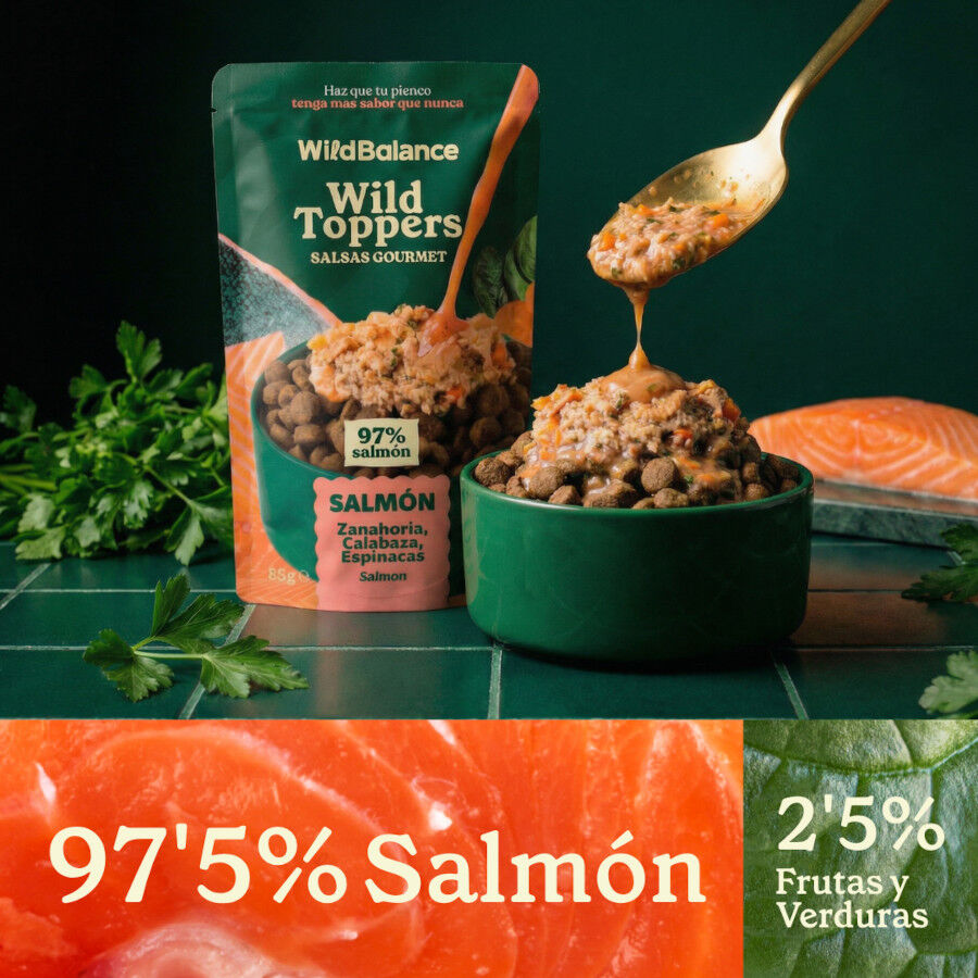 85 g Wild Balance Toppers Salm&oacute;n salsa para perros, , large indicador imagen numero 3