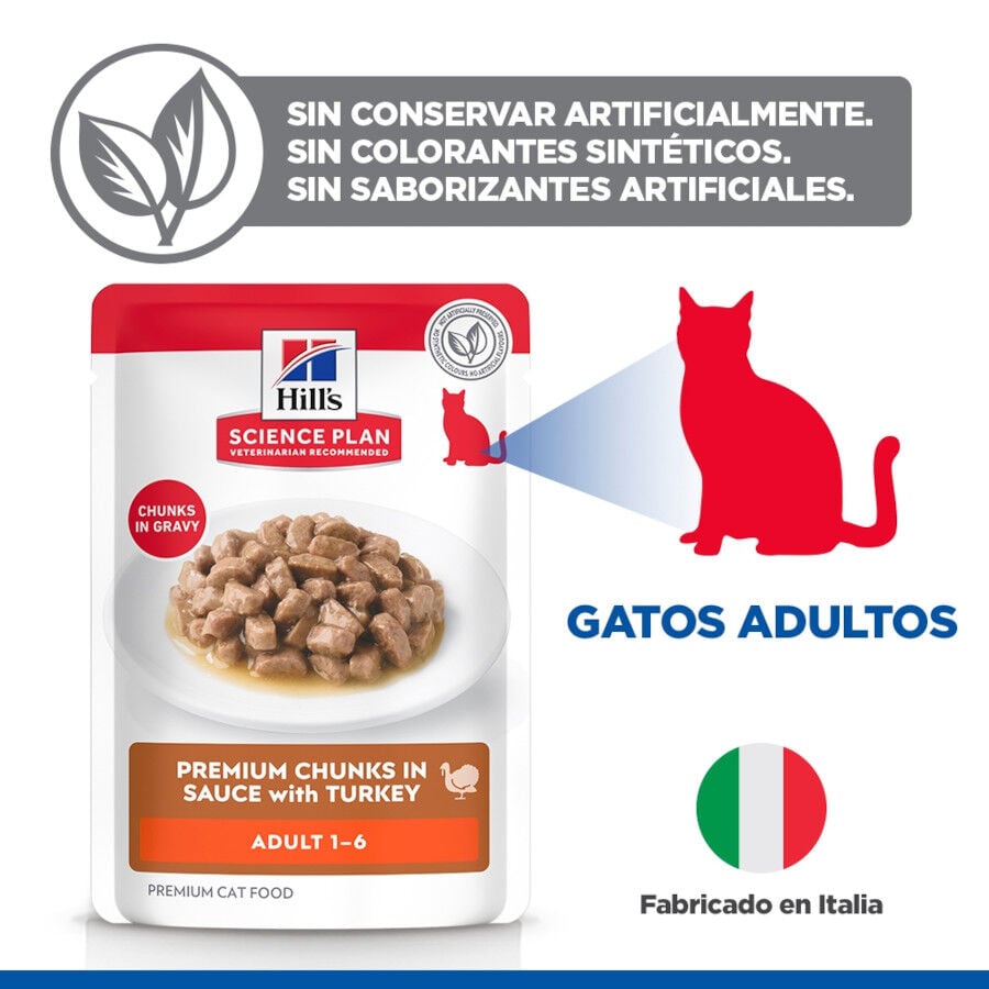 85 g Hill's Science Plan Adult Pavo sobre para gatos, , large indicador imagen numero 4