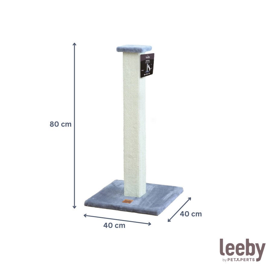 Leeby Vida rascador de sisal cuadrado azul  para gatos, , large Imagen numero 4