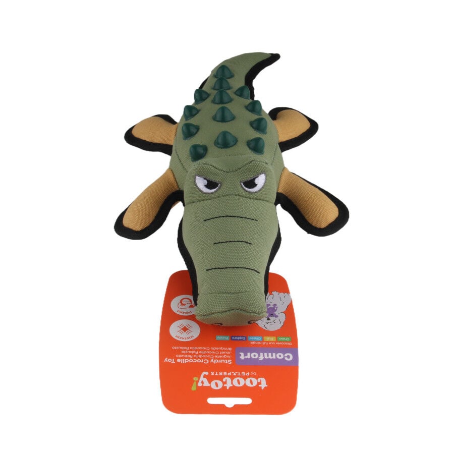 Tootoy! Peluche Mordedor Resistente Cocodrilo para perros, , large indicador imagen numero 8