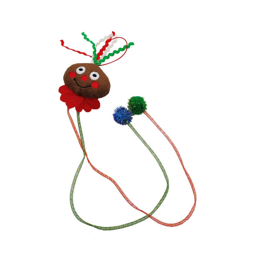 Flamingo Xmas Jengibre para Puerta juguete navide&ntilde;o para gatos, , large Imagen numero 1