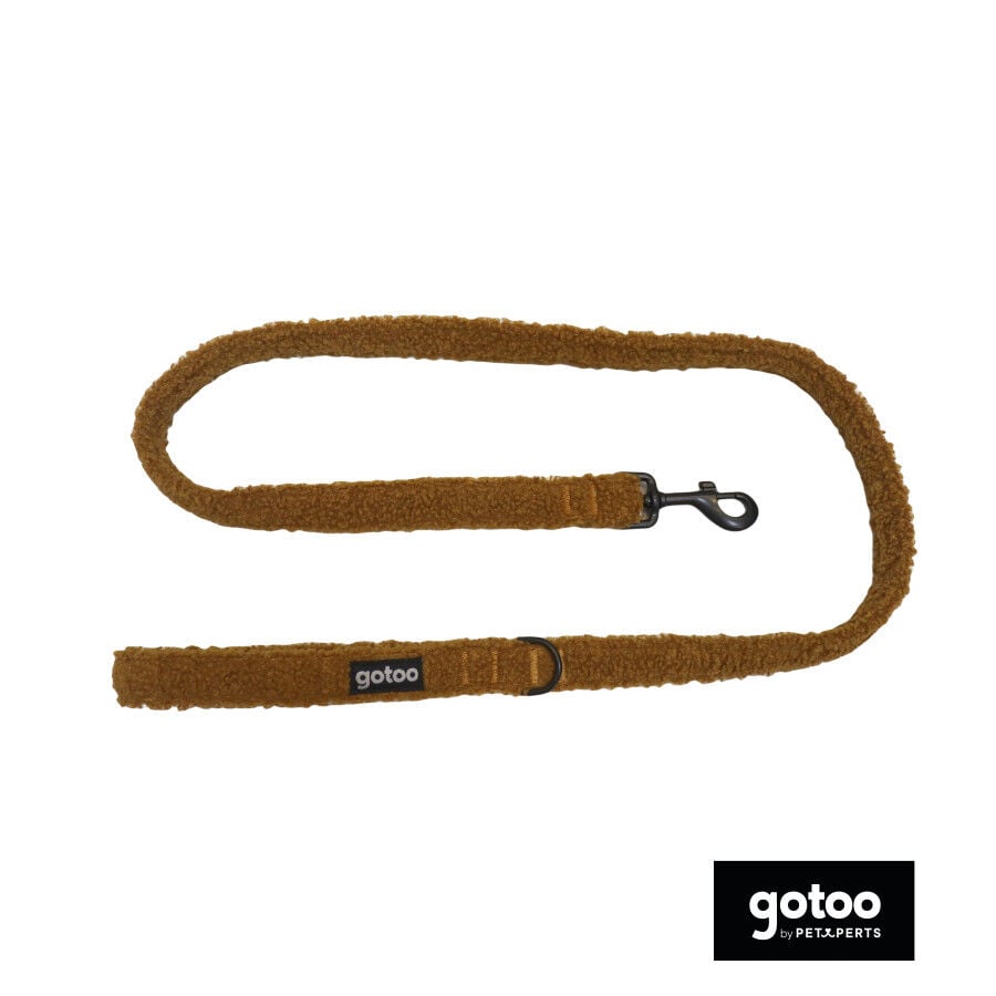 Gotoo Correa teddy marr&oacute;n para perros, , large Imagen numero 2