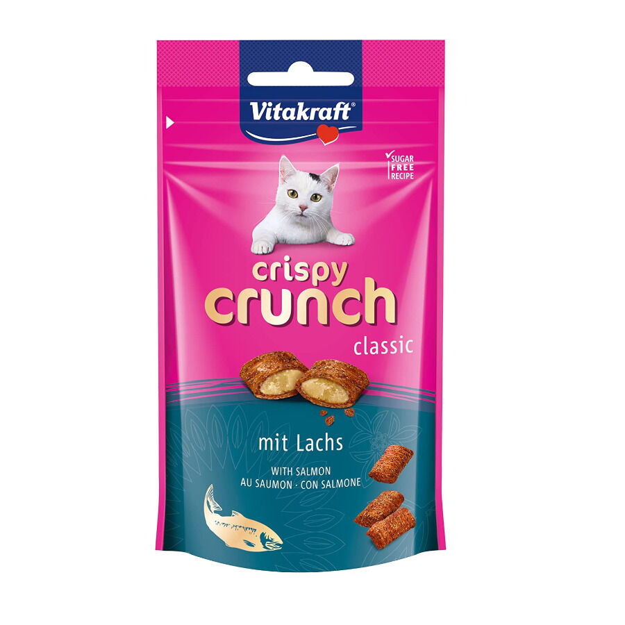 Vitakraft Crispy Crunch Bocaditos Salm&oacute;n para gatos