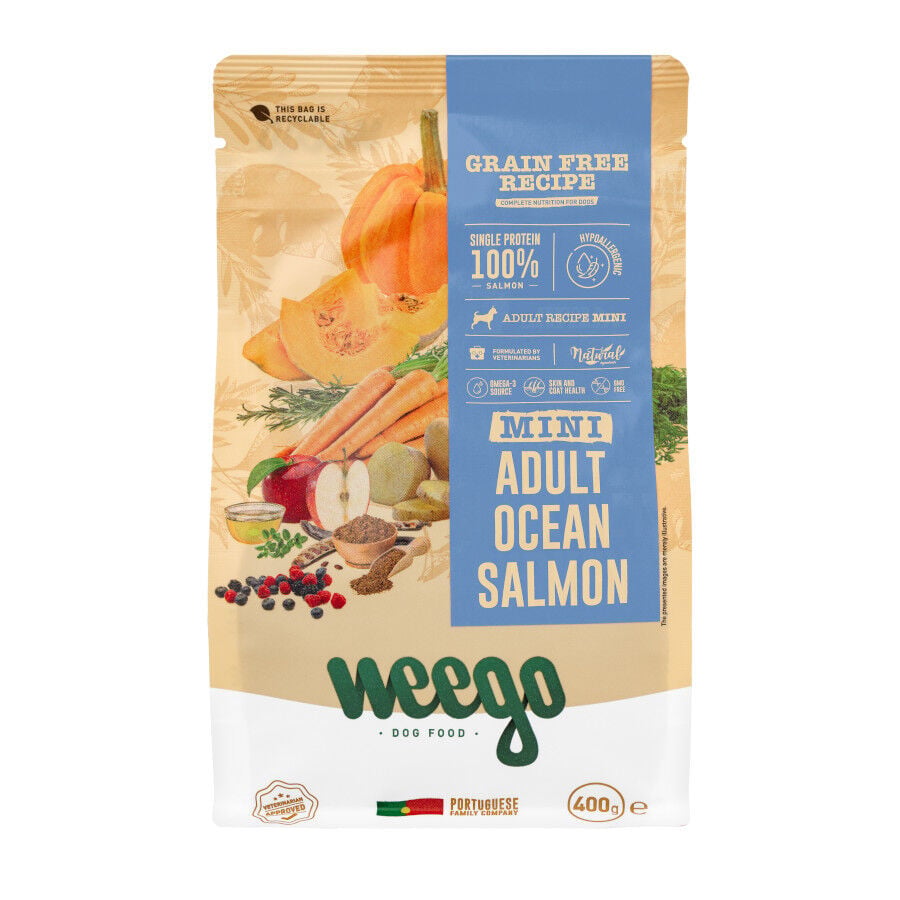 Weego Grain Free Mini Adult Ocean Salm&oacute;n pienso para perros, , large indicador imagen numero 1