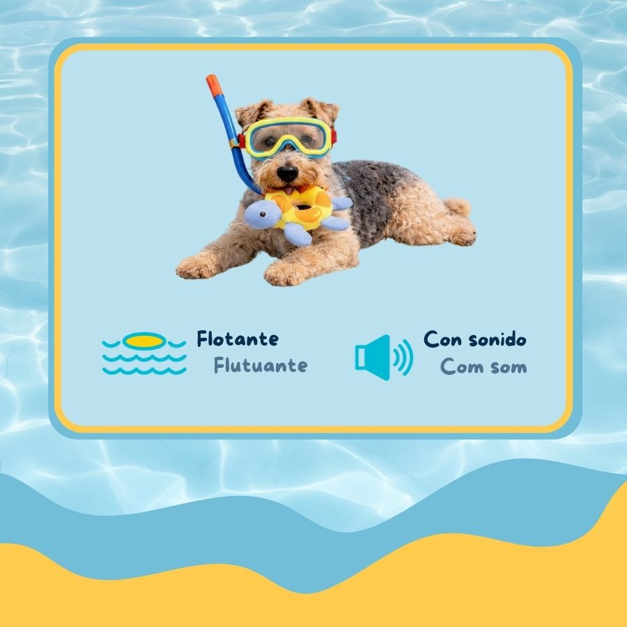 Summer Vibes Peluche Flotante Tortuga Juguete para perros, , large indicador imagen numero 3