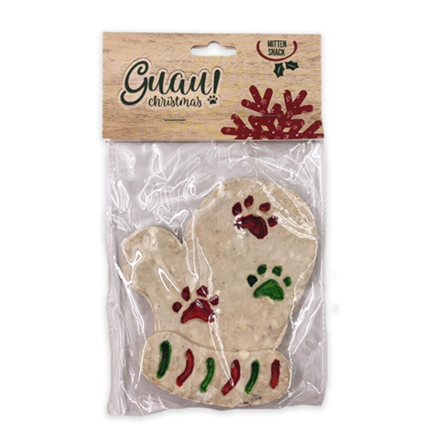 1 ud. Guau Christmas Golosina de Cuero en forma de Manopla para perros, , large indicador imagen numero 2