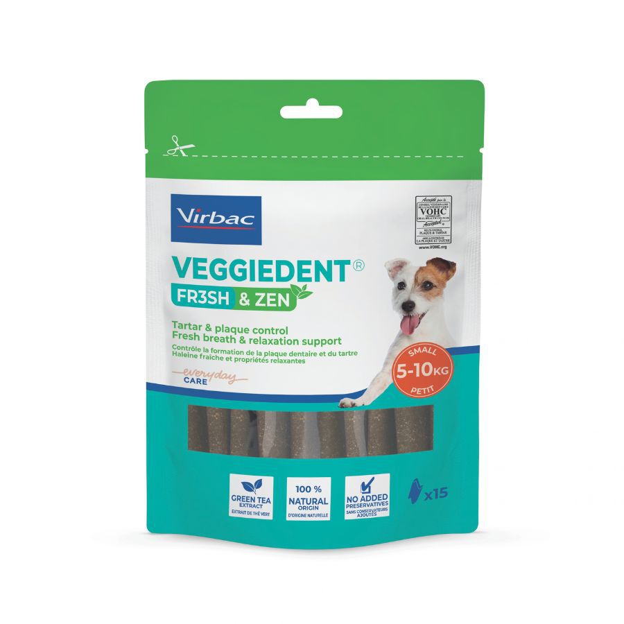 15 barritas Virbac L&aacute;minas Veggiedent Zen S para perros, , large Imagen numero 2