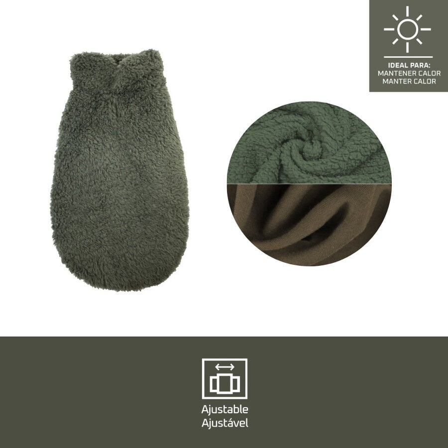Outech Sudadera Borreguillo Caqui para perros, , large Imagen numero 5