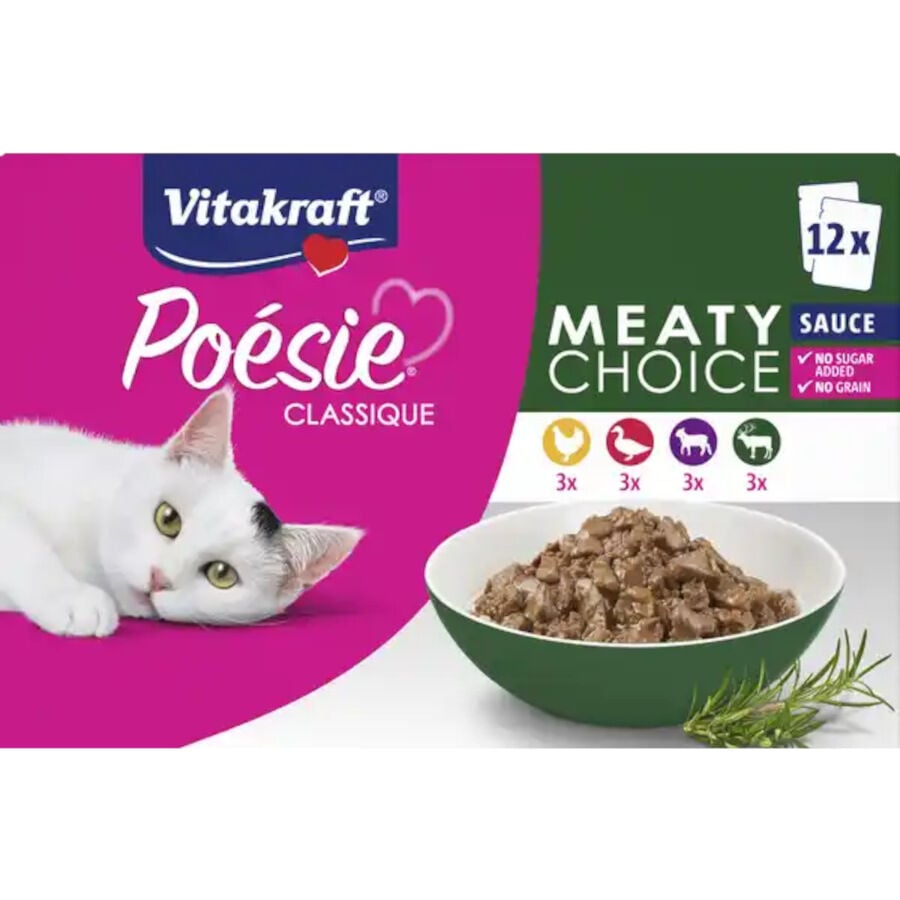 Vitakraft Po&eacute;sie Classique Carnes Sobre en Salsa para gatos