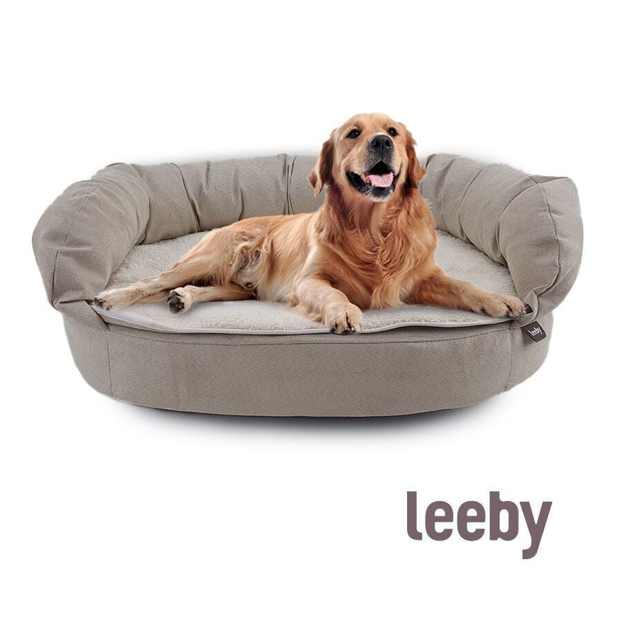 Leeby Sof&aacute; Ortop&eacute;dico Viscoel&aacute;stico Marr&oacute;n para perros