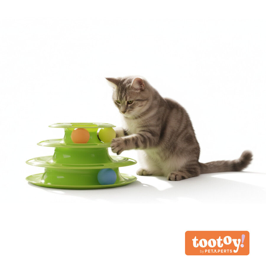 Tootoy! Torre de Pelotas interactivas para gatos