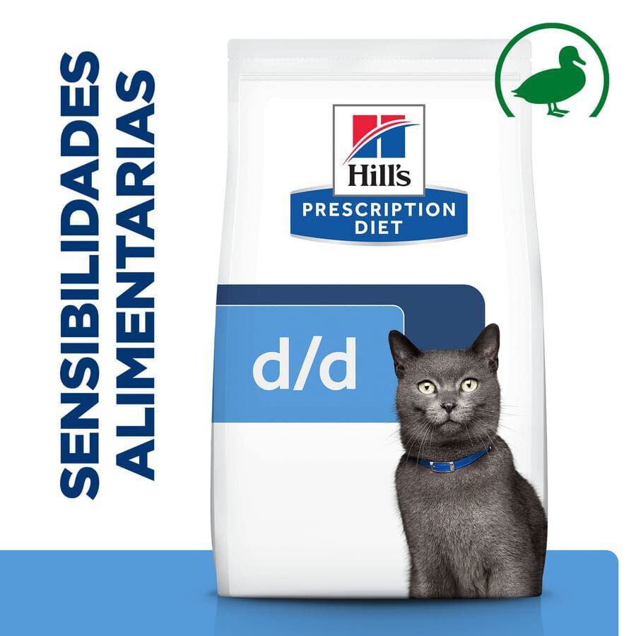 3 kg Hill's Prescription Diet Food Sensitivities d/d Pato pienso para gatos, , large Imagen numero 2