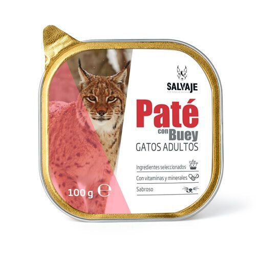Salvaje Original Adulto Buey en Pat&eacute; tarrina para gatos