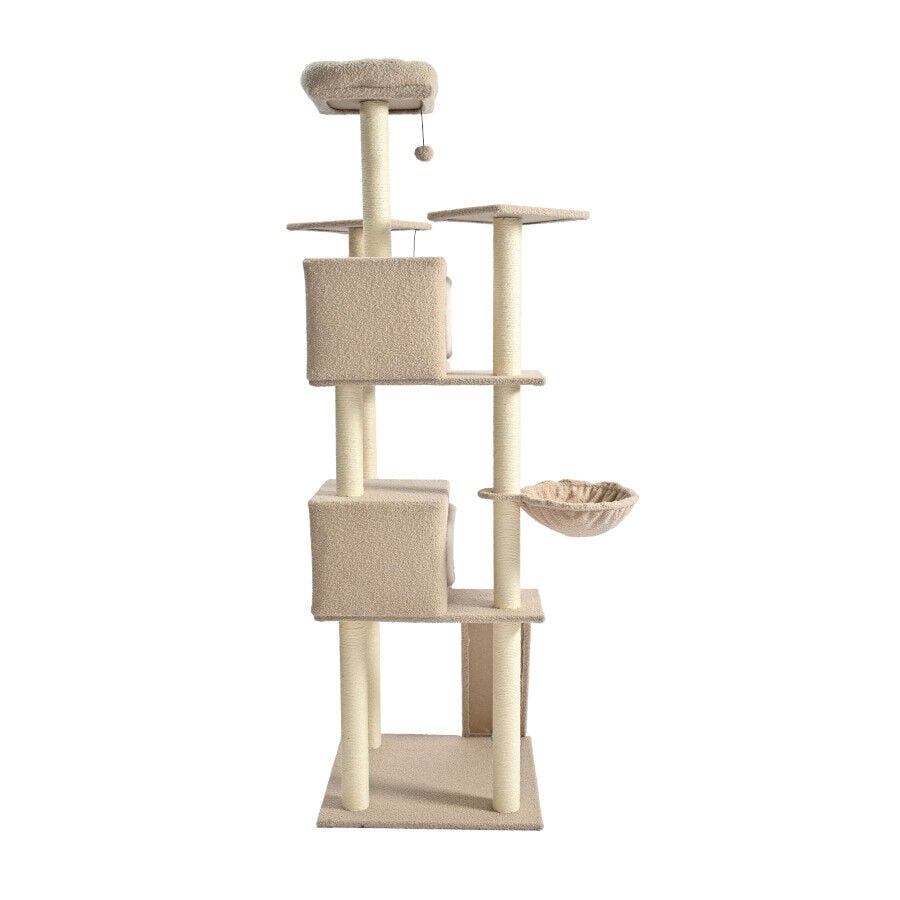 Leeby Boucle Collection &Aacute;rbol rascador con camas y juguetes para gatos, , large indicador imagen numero 10