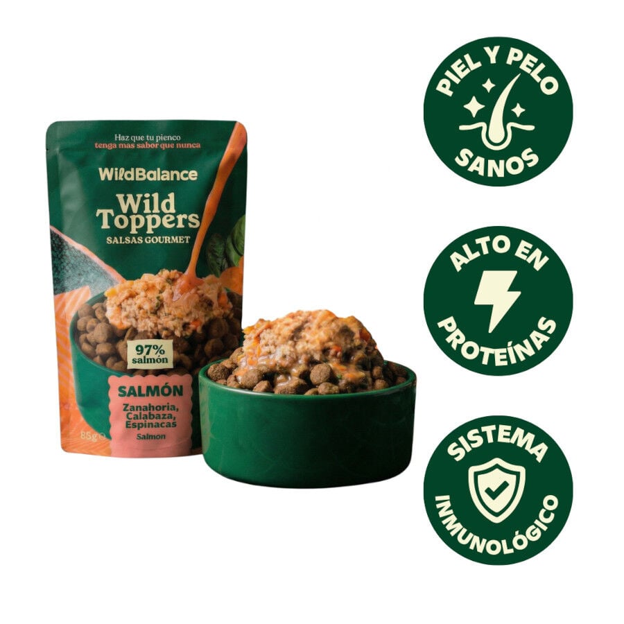 85 g Wild Balance Toppers Salm&oacute;n salsa para perros, , large Imagen numero 2