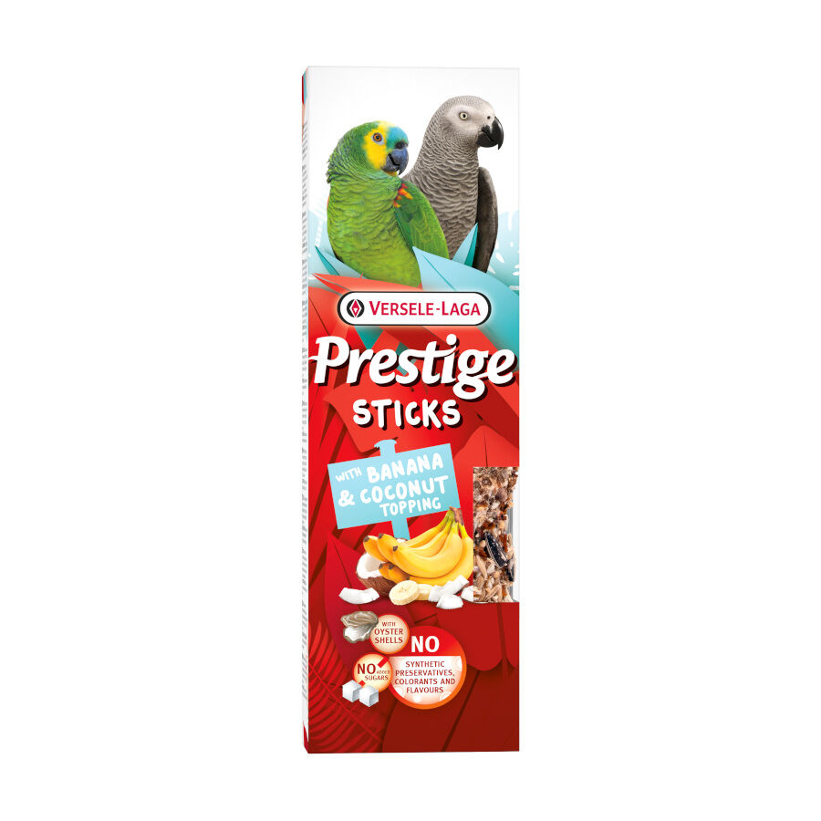 Versele-Laga Barritas Prestige Sticks con Cobertura de Pl&aacute;tano y Coco para loros, , large indicador imagen numero 1