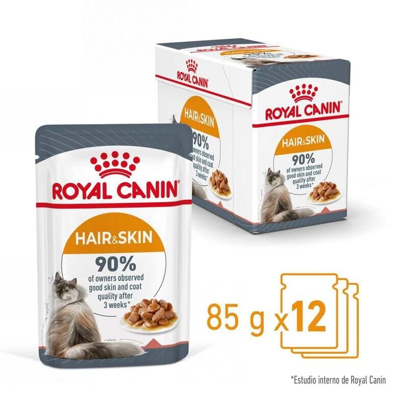 85 g Royal Canin Hair and Skin sobre en salsa para gatos, , large Imagen numero 4