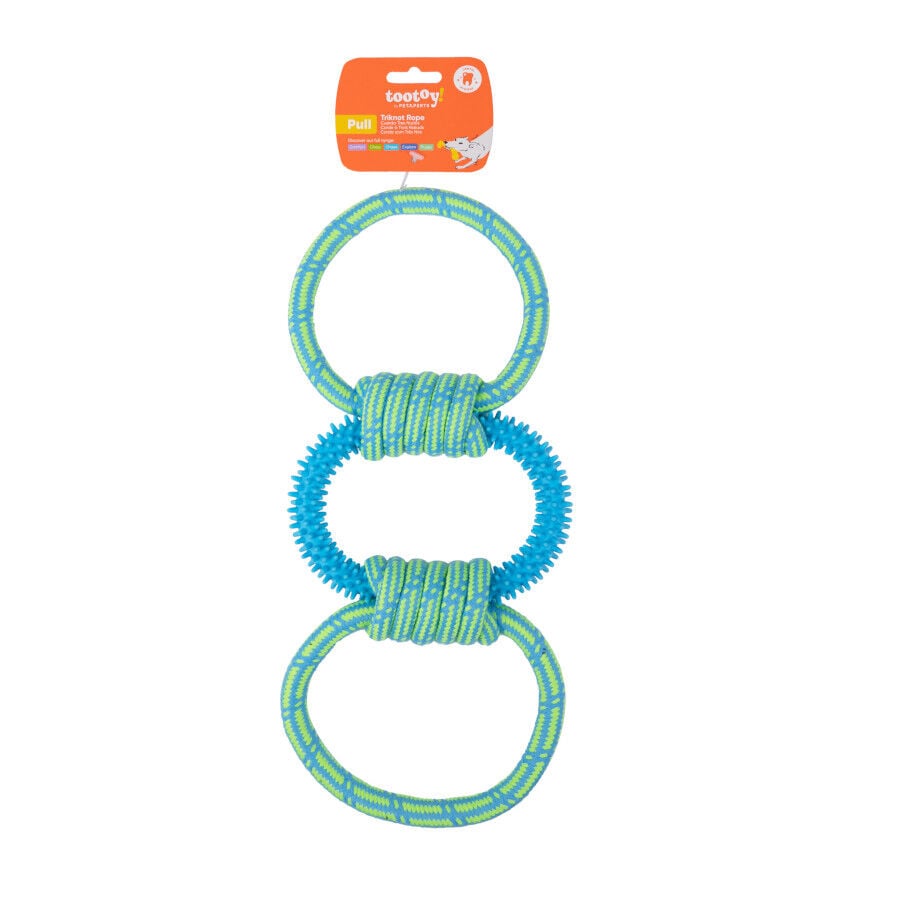 Tootoy! Mordedor de Cuerda y Goma Triple para perros, , large Imagen numero 8