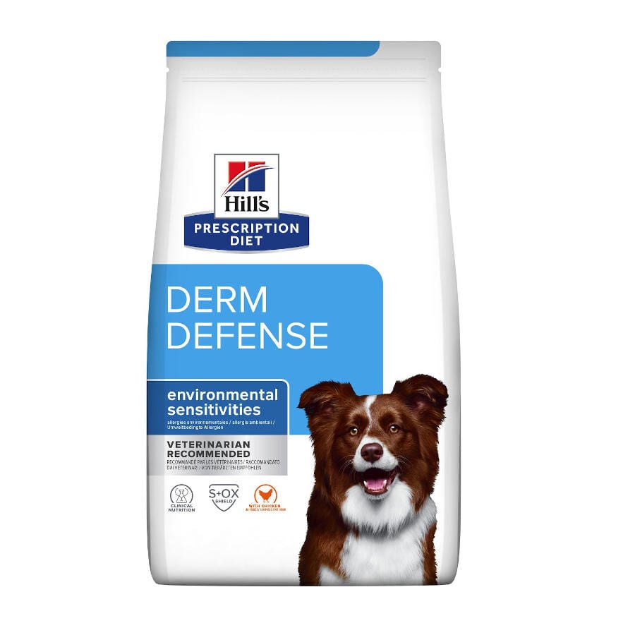 12 kg Hill's Prescription Diet Derm Defense Pollo pienso para perros, , large Imagen numero 1