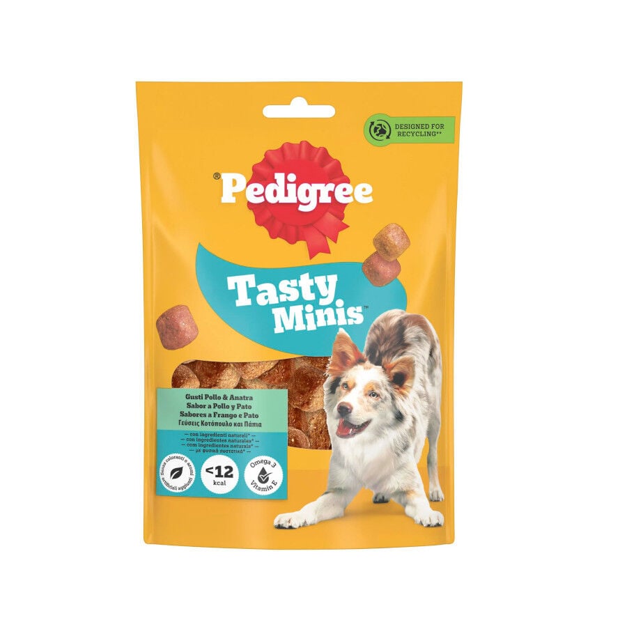 130 g Pedigree Tasty Mini Snacks Sabor Pollo y Pato para Perros, , large Imagen numero 1