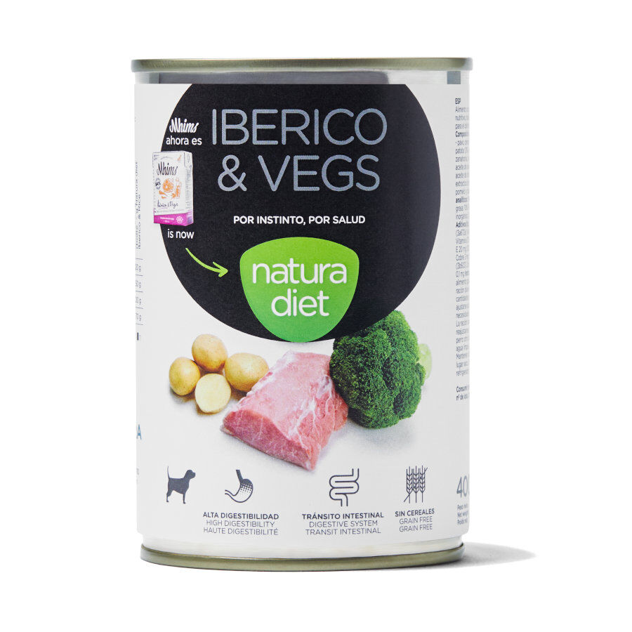 400 g Natura Diet Cerdo Ib&eacute;rico y Verduras latas para perros, , large Imagen numero 1