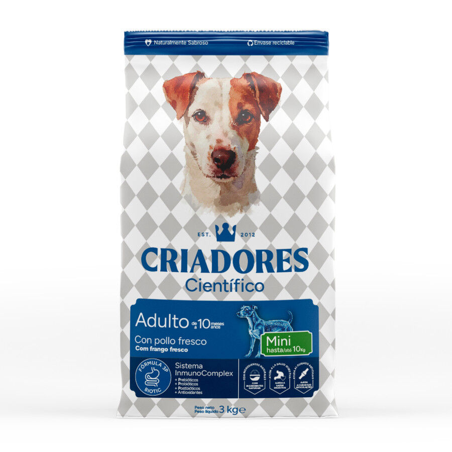 3 kg Criadores Cient&iacute;fico Adulto Mini Pienso Pollo para perros, , large Imagen numero 1