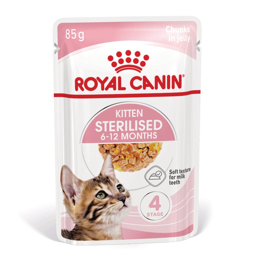 85 g Royal Canin Kitten Sterilised gelatina para gatos, , large indicador imagen numero 2