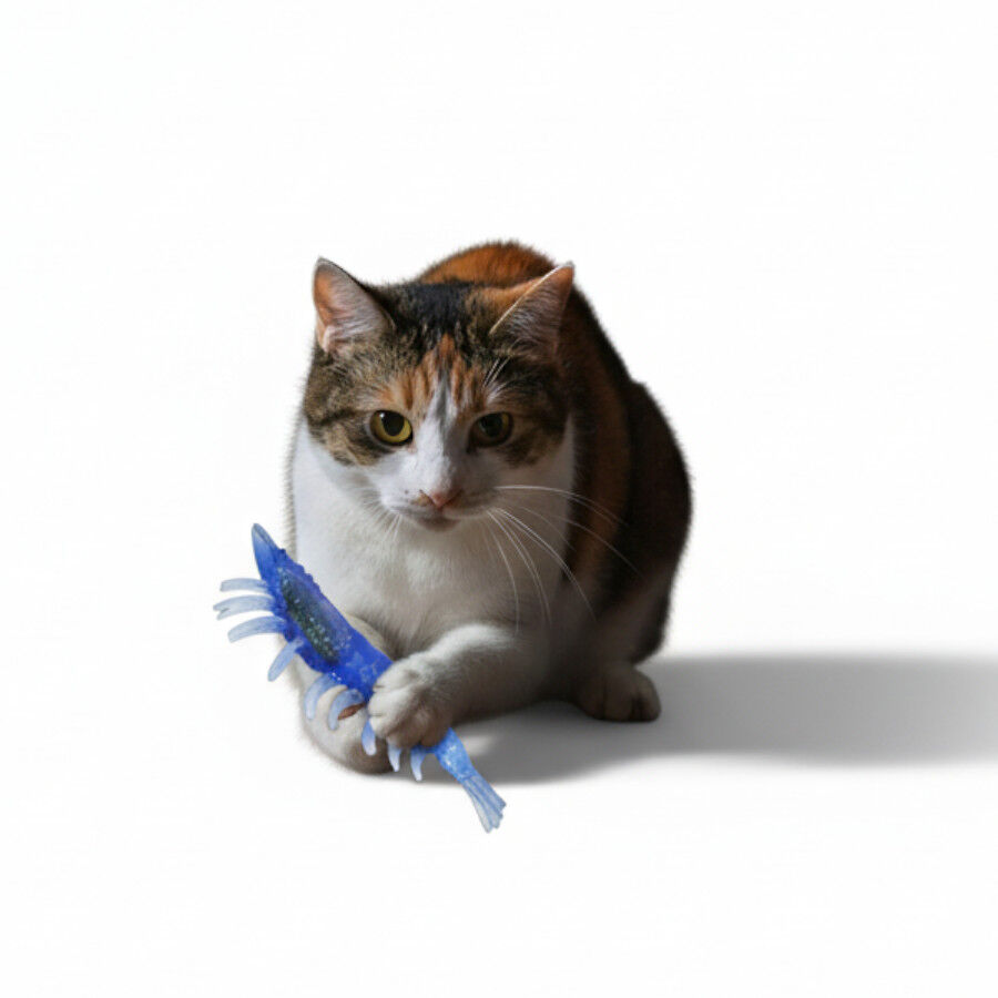 Playology Pack de Lagartos de Goma Realistas para gatos