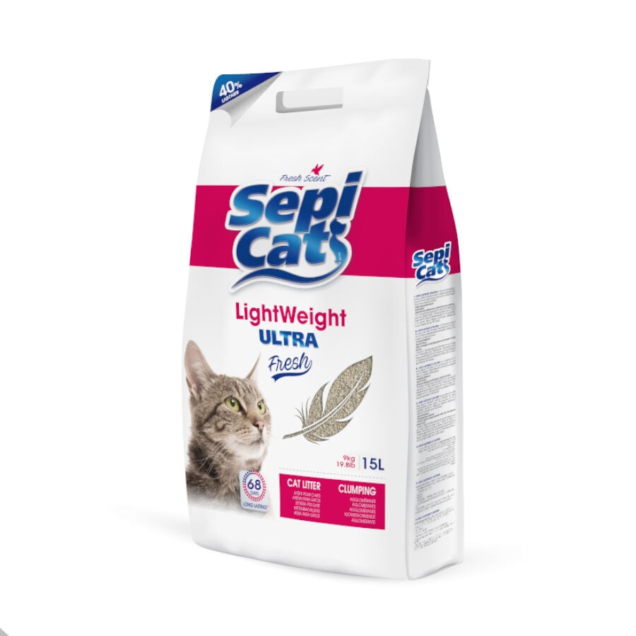Sepicat LightWeight Ultra Fresh arena aglomerante ligera para gatos