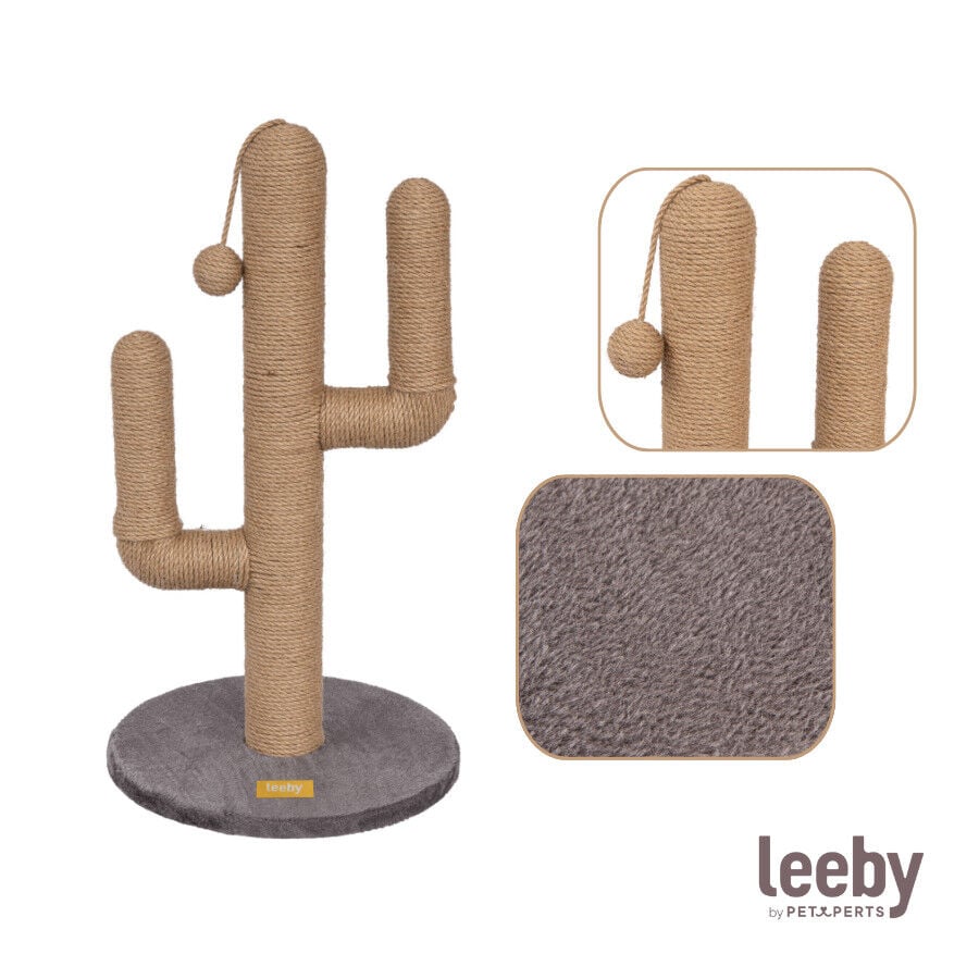 Leeby Carmen Cactus rascador con juguete para gatos, , large indicador imagen numero 5