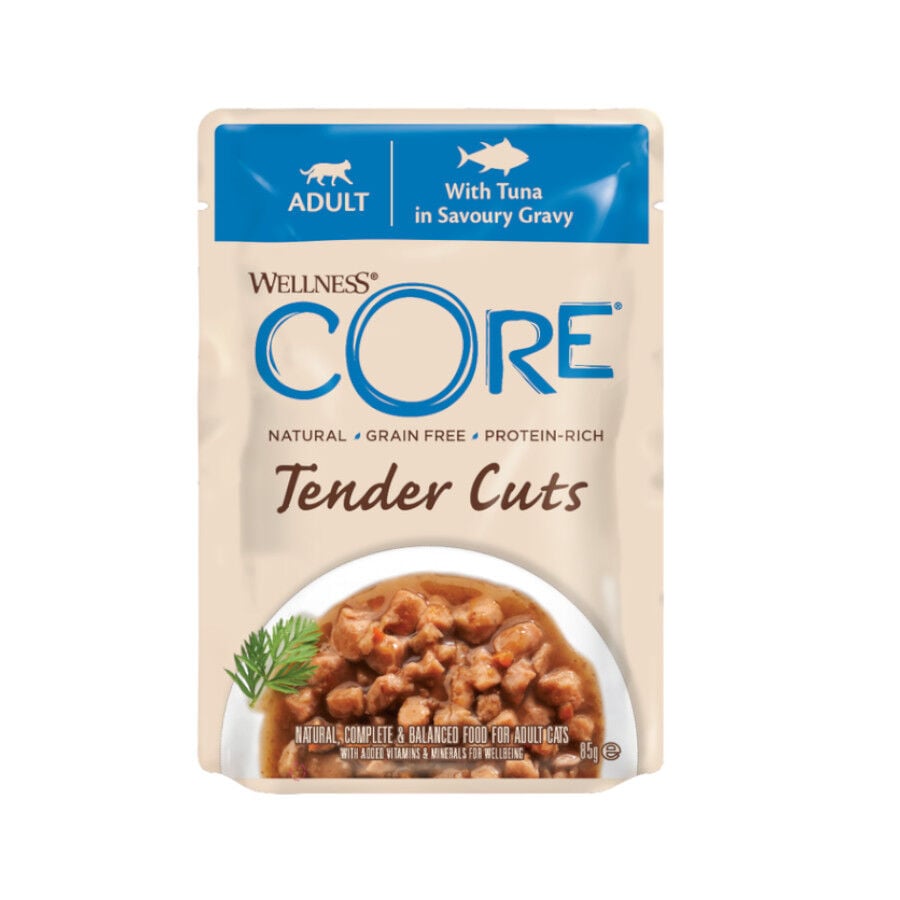 85 g Wellness Core Tender Cuts at&uacute;n sobre en salsa para gatos, , large indicador imagen numero 1