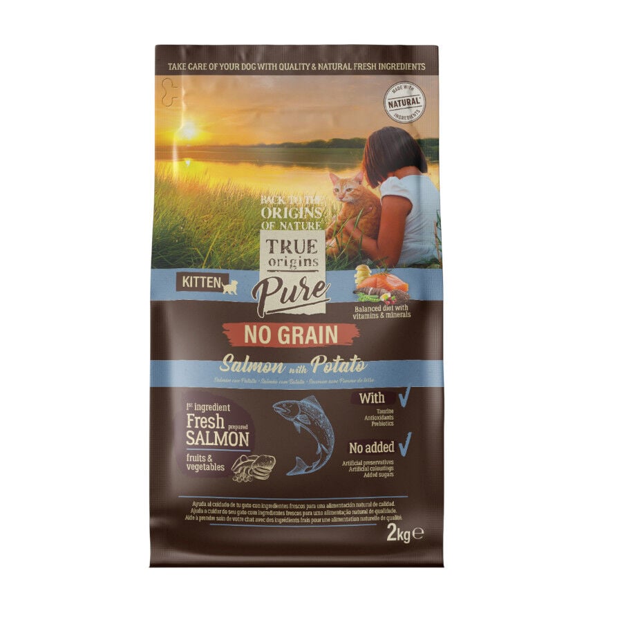 True Origins Pure Kitten No Grain Free Salm&oacute;n pienso para gatos
