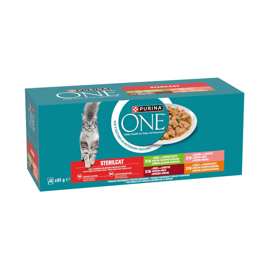 40 sobres x 85 g Purina ONE Sterilicat sobres en salsa para gatos - Multipack, , large Imagen numero 1