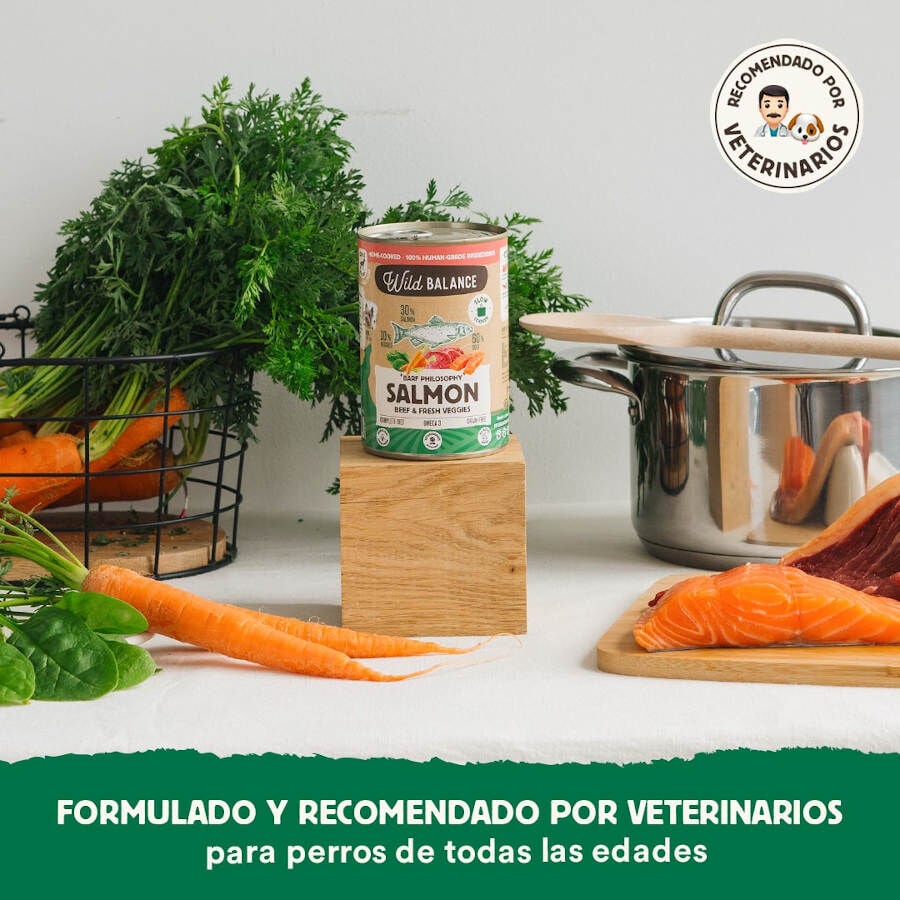 400 g Wild Balance BARF Salm&oacute;n y Ternera lata para perros, , large Imagen numero 4