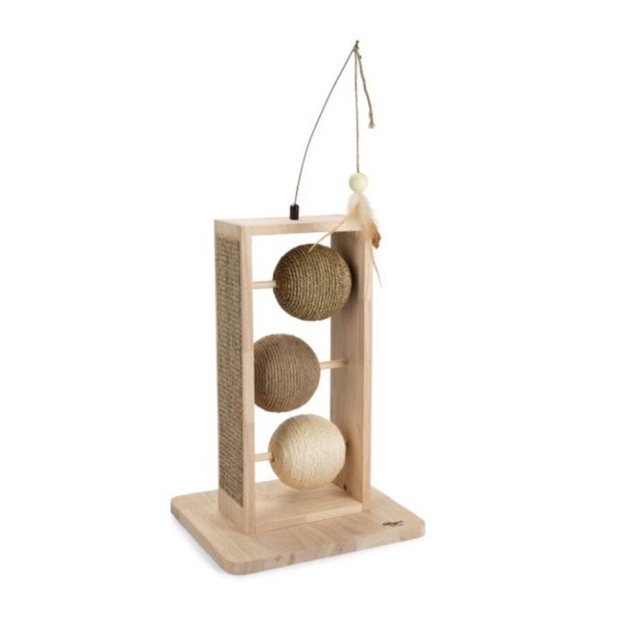 Designed by Lotte Lomax Esfera Juguete Interactivo de Madera para gatos, , large Imagen numero 1