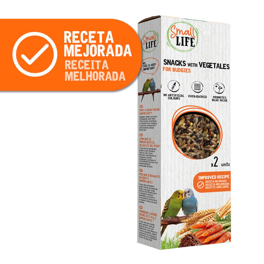 2 barritas Small Life Barritas Snack con Vegetales para periquitos, , large indicador imagen numero 2