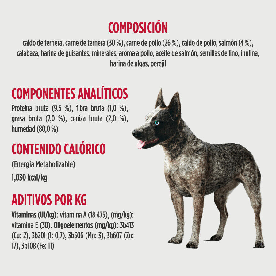 340 g Nulo Ternera con Salm&oacute;n Pat&eacute; en Lata para perros, , large indicador imagen numero 3