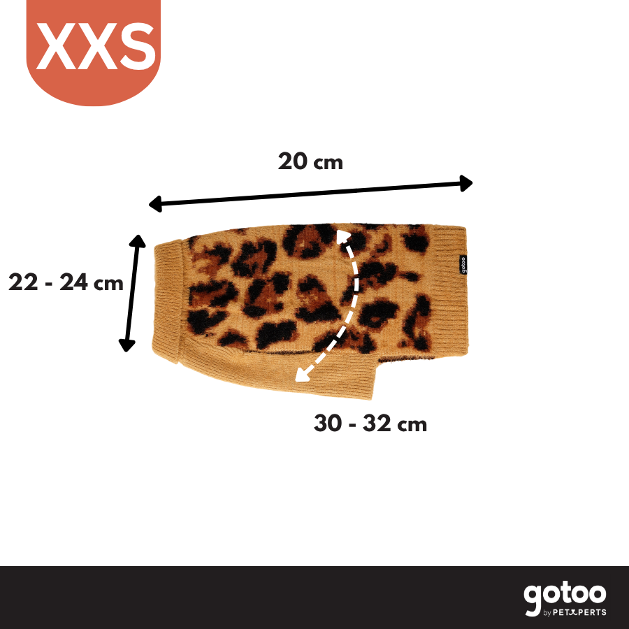 Gotoo Jersey Punto Estampado Leopardo para perros, , large indicador imagen numero 4