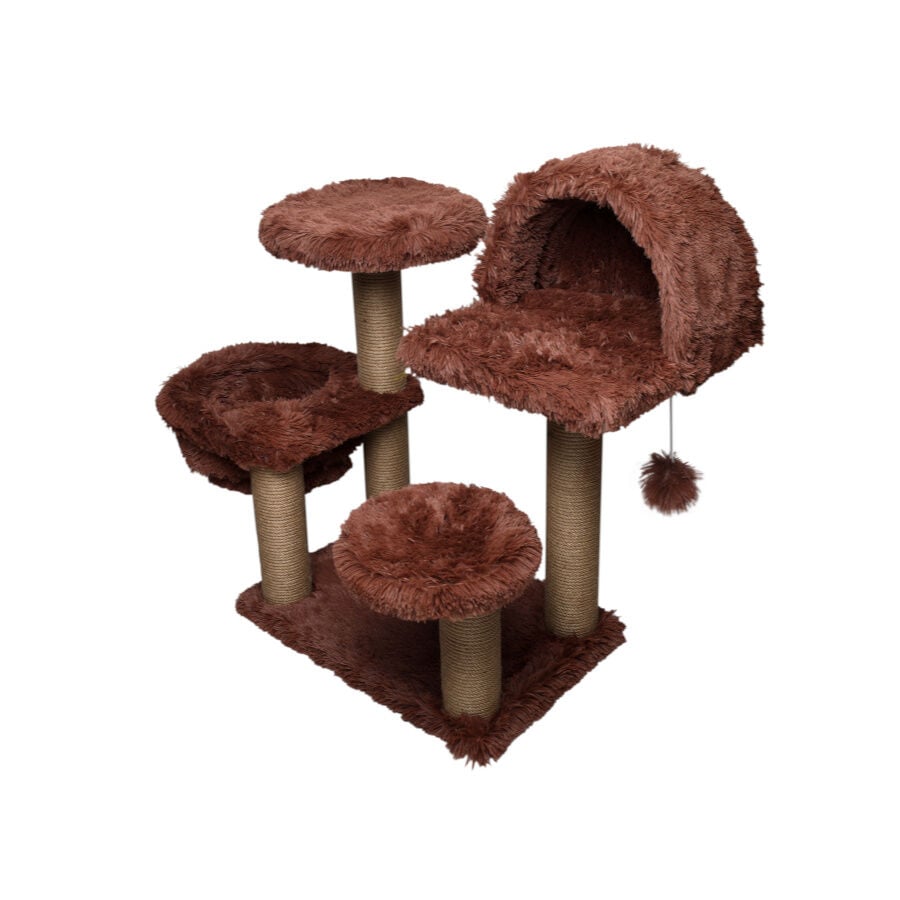 Catshion Katy &Aacute;rbol Rascador con Cueva Canela para gatos, , large Imagen numero 1